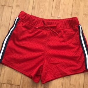 Red Mesh Exercise Short